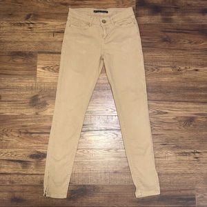 ZARA Tan Denim Skinny Jeans - Sz 2